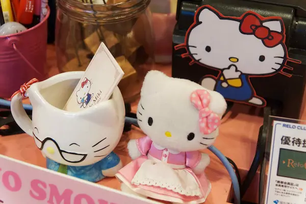 Hello Kitty, cup, chocolate